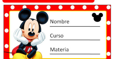 etiquetas de mickey mouse para imprimir