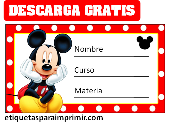 etiquetas de mickey mouse para imprimir