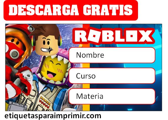 etiquetas escolares editables roblox