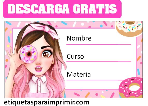 etiquetas escolares editables mis pastelitos pdf gratis